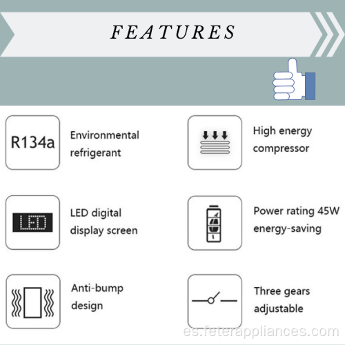 Refrigerador de control de APP para coche con carcasa SUS304 12V / 24V 787 * 410 * 435mm -18 ~ 10 ABS / PP CN; ZHE FTC60L 45W OEM Ce